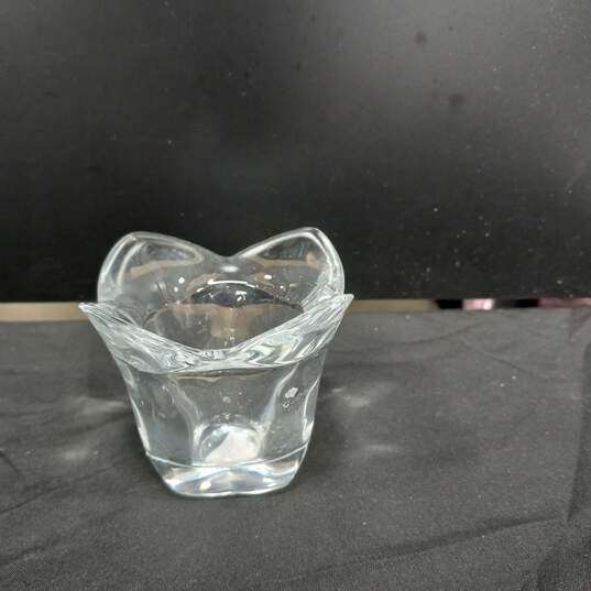 Crystal Lotus Votive Candle Holders 4pc Lot image number 4