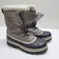 Caribou Sorel Waterproof Snow Boots Grey Size 11 image number 1