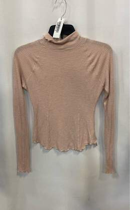 Free People Intimately Womens Pink Fitted Make It Easy Thermal Top Size Small alternative image
