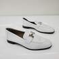Hermès Women's White Leather Loafers Size 36.5 EU (6 US) AUTHENTICATED image number 5