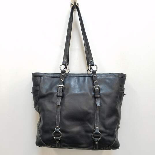 Coach Women's Gallery Leather Tote, Black