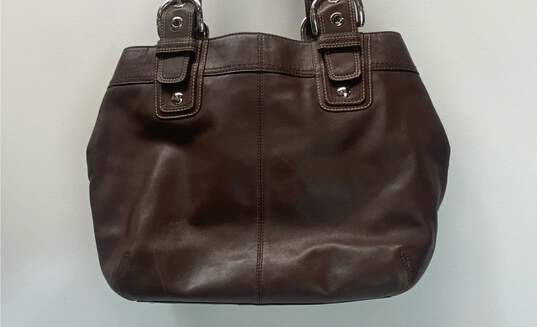 Coach Brown Soho Leather Shoulder Bag image number 4