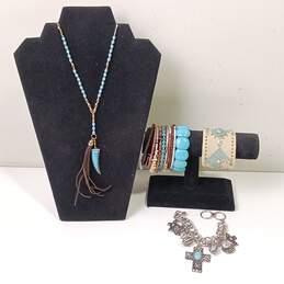 Blue BoHo Jewelry Set