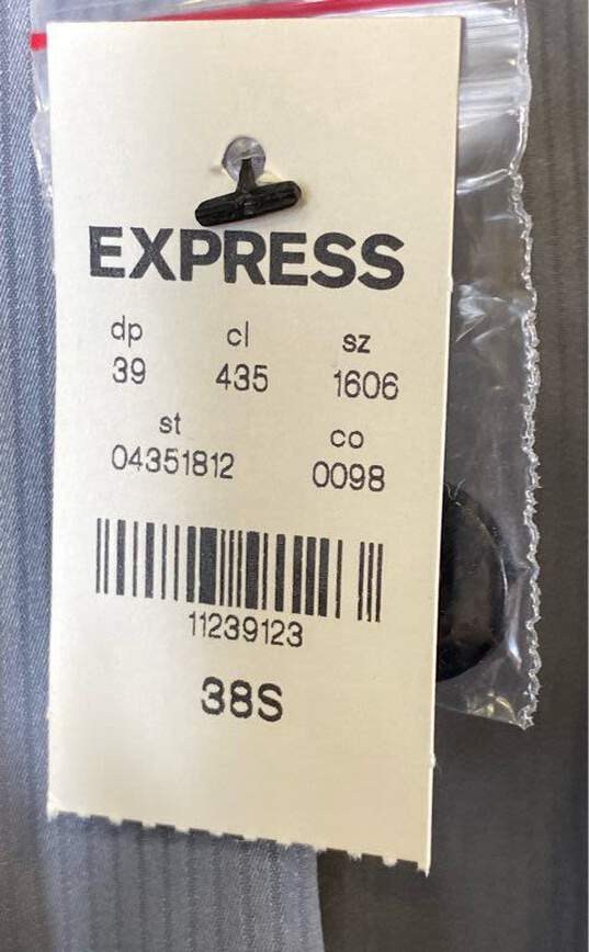 NWT Express Mens Black Stretch Wrinkle-Resistant Slim One Piece Blazer Size 38 image number 7