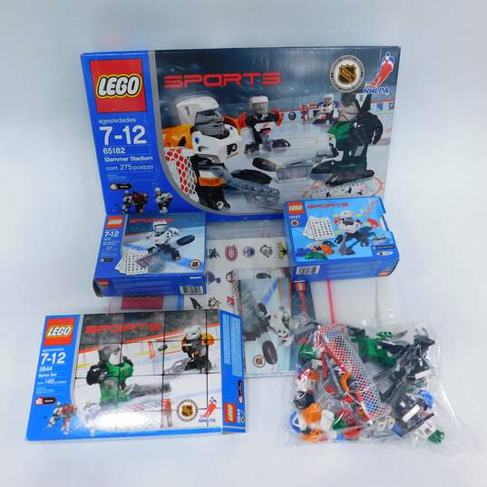 LEGO Sports 65182 NHL Slammer Stadium IOB w/ Manuals, Sticker Sheets & Ice Rink image number 1