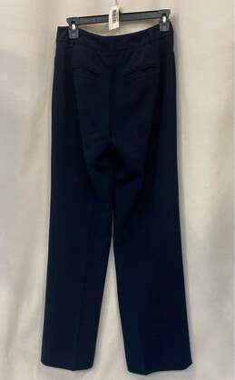 White House Black Market Womens Navy Blue Pockets Wide Leg Dress Pants Size 0 alternative image