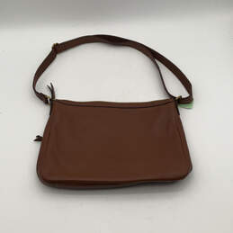 NWT Womens Brown Leather Inner Pockets Adjustable Strap Crossbody Bag Purse alternative image