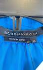 BCBGMAXAZRIA Women Blue Sheer Long Sleeve Button Up Blouse XL image number 3