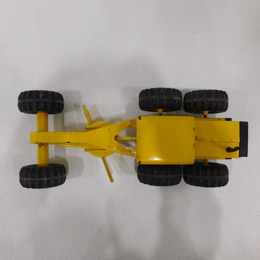 Vntg Tonka Pressed Steel Yellow Road Grader Toy Truck image number 3