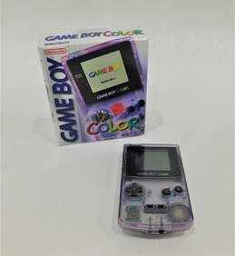 Nintendo Game Boy Color Atomic Purple In Box W/ Manuals