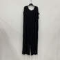 Womens Black Short Sleeve Stretch Wide Leg One-Piece Jumpsuit Size 22/24 image number 1