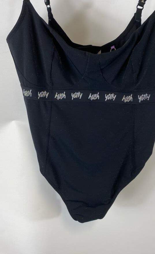 NWT Yitty Womens Black Scoop Neck Sleeveless Thong One-Piece Bodysuit Size M image number 6