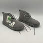 Womens Neumel Gray Suede Fur Lined Round Toe Lace Up Chukka Boots Size 10 image number 2
