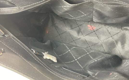 Michael Kors Monogram Signature Jet Set Shoulder Bag Black image number 7