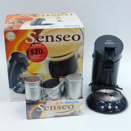 Philips Senseo Single Serve Pod Coffee Maker In Original Box With Accessories