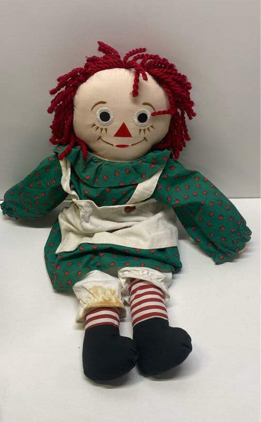 Snowden Raggedy Ann And Andy 1998 Christmas Jumbo Dolls 24 Inch Lot Of 2 image number 2