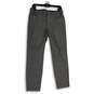 Womens Gray Flat Front Welt Pocket Ankle Leg Trouser Pants Size 8 image number 1