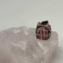 Designer Pandora S925 ALE Sterling Silver Pink Ribbon Present Beaded Charm