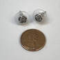 Designer Kendra Scott Silver-Tone Clear Stone Hexagon Nola Stud Earrings image number 3