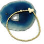 Designer Kendra Scott Gold-Tone Beaded Heart Shape Charm Bracelet image number 1