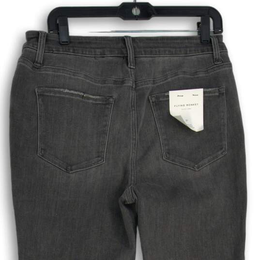 NWT Flying Monkey Womens Gray 5-Pocket Design Skinny Leg Jeans Size 31 image number 4