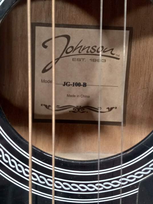 Johnson JG-100-B Student Acoustic Guitar in Fender Backpack Bag image number 6