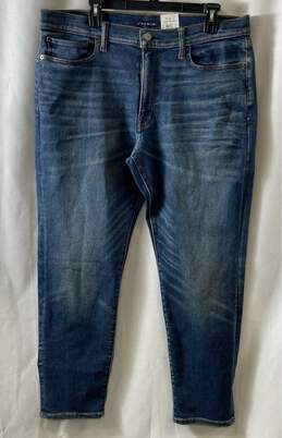 NWT Lucky Brand Mens 121 Blue Denim Low Rise Slim Fit Straight Leg Jeans Size 38