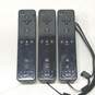 Set Of 3 Nintendo Wii MotionPlus Remotes For Parts/Repair- Black image number 1