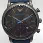 46 mm WR 50m Men's EMPORIO ARMANI Black Dial Date Stainless Steel Watch image number 2