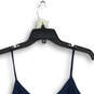 NWT Womens Navy Blue Spaghetti Strap Button Front Camisole Top Size M image number 4