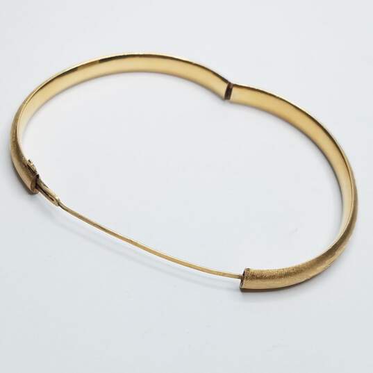 14K Gold Chiseled Slide Bange Bracelet 7.0g image number 3