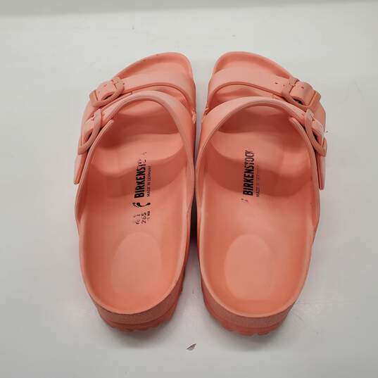 Birkenstock Arizona EVA Peach Slide Sandals Men's Size 8/Women's Size 10 image number 3
