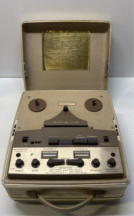 The Voice Of Music Reel to Reel Tape Recorder Tape-O-Matic 740-PARTS OR REPAIR image number 1