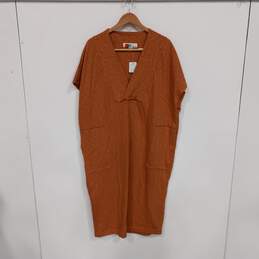 Free People Women's Burnt Orange FP Beach Sunshower Maxi Dress Size XS NWT