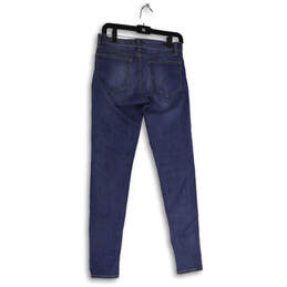 Womens Blue Denim Medium Wash Stretch Pockets Skinny Leg Jeans Size 29 alternative image