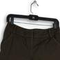 Ann Taylor Loft Womens Brown Slash Pocket Flat Front Capri Pants Size 4 image number 3