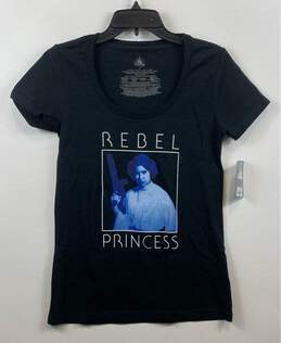 Disney Black Rebel Princess T-shirt - Size Small