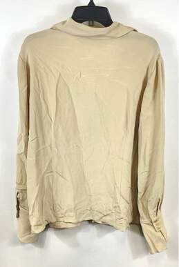 Jones New York Womens Beige Long Sleeve Spread Collared Button-Up Shirt Size 18W alternative image
