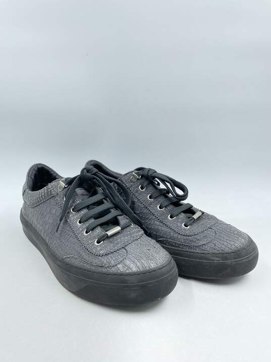 Authentic Jimmy Choo Grey Snake-Effect Sneaker M 9 image number 3