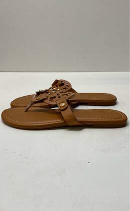 Tory Burch Miller Brown Leather Sandals Thong Sandals Size 9 B alternative image