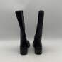 Stuart Weitzman Womens Black Leather Side Zip Tall Knee High Boots Size 6 image number 4