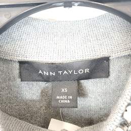 Ann Taylor Women Gray Bedazzled Cardigan Sz XS NWT alternative image