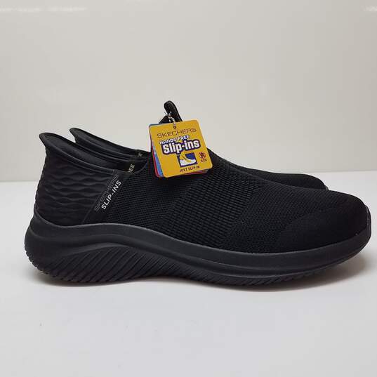 Skechers Slip Ins Men's Size 13 Triple Black Sneakers Wide Fit Ultra Flex 3.0 image number 3