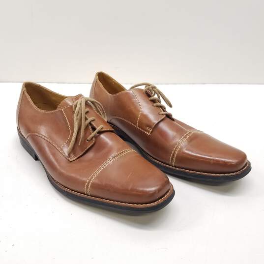 Sandro Moscoloni Brown Leather Oxford Dress Shoes Men's Size 11.5 D image number 3