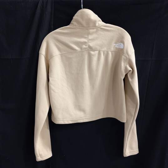 The North Face Women's W 100 GL Crop 1/4 Zip Mock Neck Jacket Size S image number 2