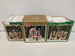Bundle of 3 Assorted Christmas Village Houses w/Boxes