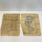 Lot of 2 Egyptian Screen Print on Papyrus Paper Print image number 7