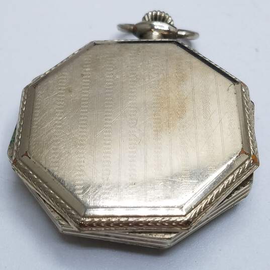 Elgin 42mm 1928 Vintage Gold Filled 14K Octagonal Pocket Watch image number 4