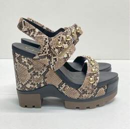 Jessica Simpson Baysie Platform Snake Print Sandal Heels Multicolor 7.5 alternative image