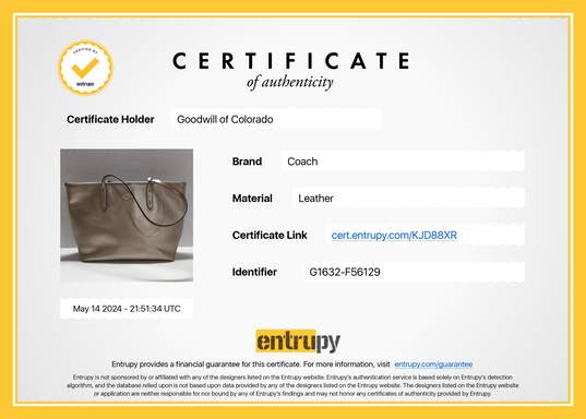 Authenticated Women's Coach City Zip Tote image number 12